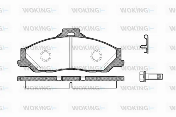 Brake Pad Set, disc brake (P6303.01)