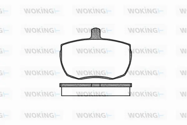 Brake Pad Set, disc brake (P1563.00)