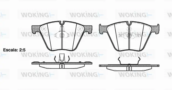 Brake Pad Set, disc brake (P15193.00)