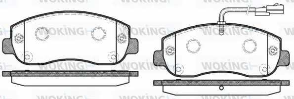Brake Pad Set, disc brake (P15493.01)