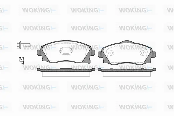 Brake Pad Set, disc brake (P6743.02)