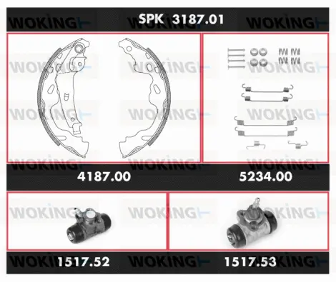 Brake Kit, drum brake (SPK 3187.01)