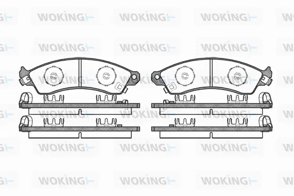 Brake Pad Set, disc brake (P2343.02)