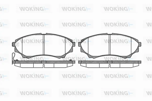Brake Pad Set, disc brake (P10513.00)