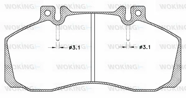 Brake Pad Set, disc brake (JSA 3453.00)