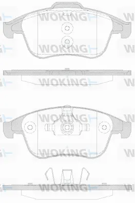 Brake Pad Set, disc brake (P12503.30)