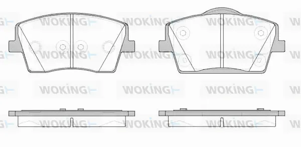 Brake Pad Set, disc brake (P19233.00)
