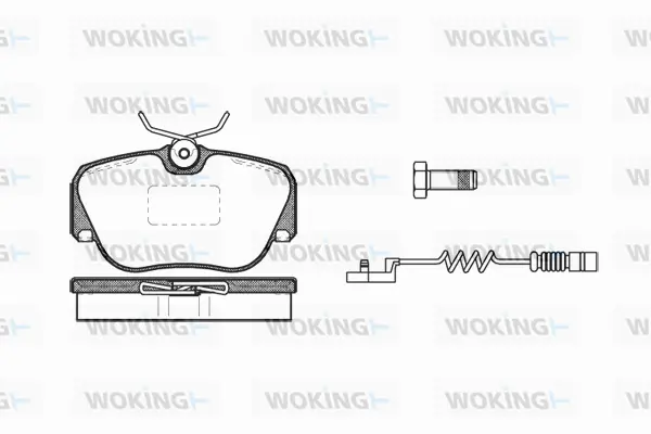 Brake Pad Set, disc brake (P3843.02)