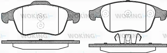Brake Pad Set, disc brake (P12503.10)
