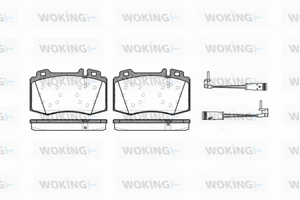 Brake Pad Set, disc brake (P6693.02)