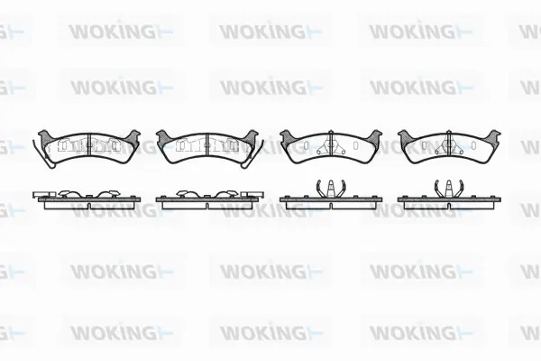 Brake Pad Set, disc brake (P7173.00)