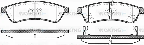 Brake Pad Set, disc brake (P12493.02)