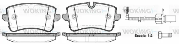 Brake Pad Set, disc brake (P12433.10)
