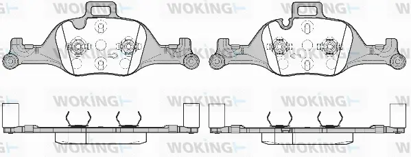 Brake Pad Set, disc brake (P16403.00)
