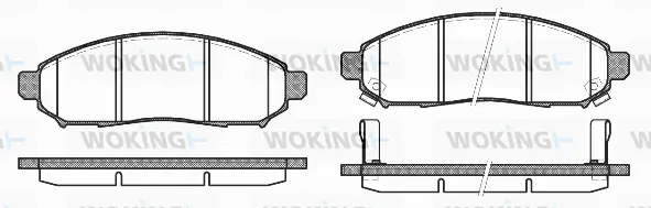 Brake Pad Set, disc brake (P10623.12)
