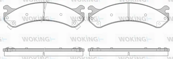Brake Pad Set, disc brake (P6563.02)