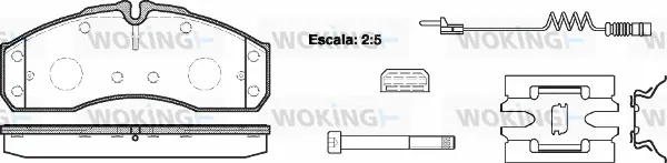 Brake Pad Set, disc brake (P7513.22)