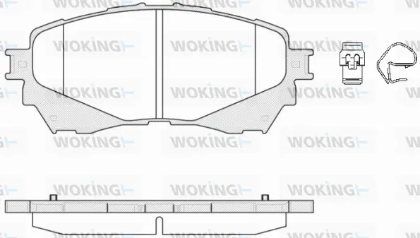 Brake Pad Set, disc brake (P14383.04)