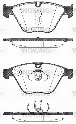 Brake Pad Set, disc brake (P15963.00)