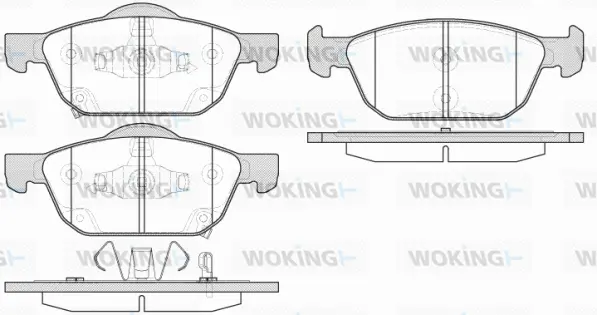 Brake Pad Set, disc brake (P14523.02)