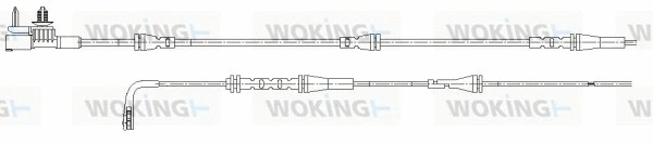 Warning Contact, brake pad wear (001184)