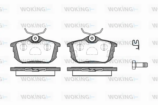 Brake Pad Set, disc brake (P7053.02)