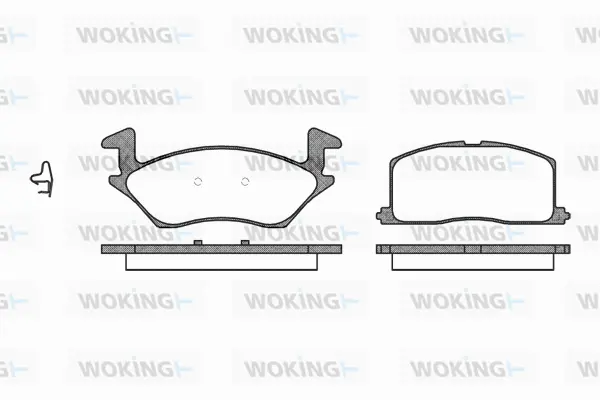 Brake Pad Set, disc brake (P2323.02)