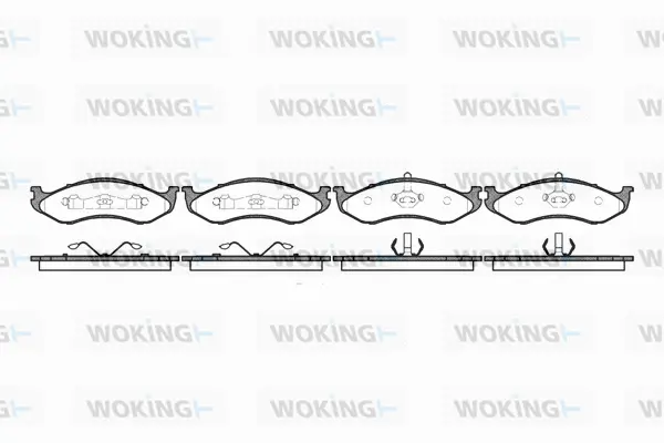 Brake Pad Set, disc brake (P5673.00)