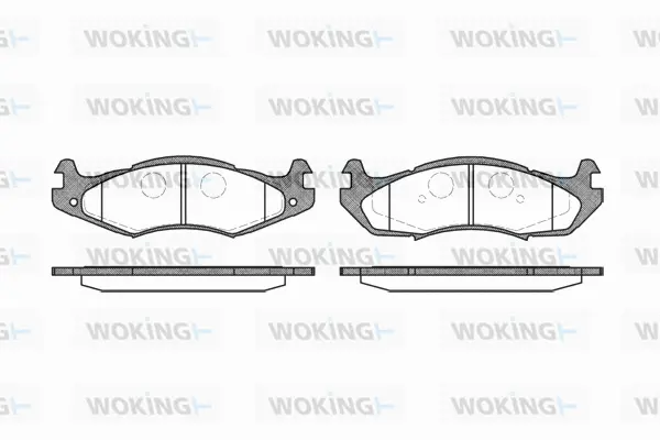 Brake Pad Set, disc brake (P5633.00)