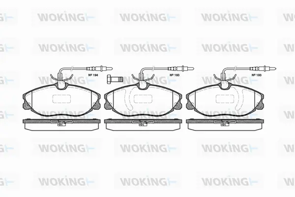 Brake Pad Set, disc brake (P7043.14)