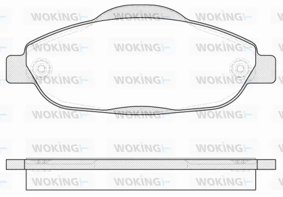 Brake Pad Set, disc brake (P12233.00)