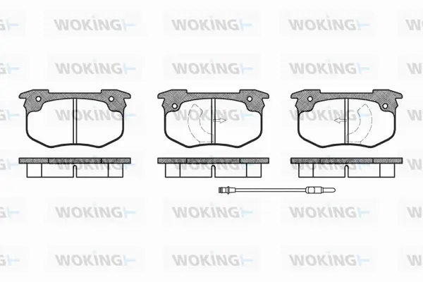Brake Pad Set, disc brake (P1293.02)