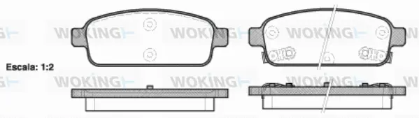 Brake Pad Set, disc brake (P15323.02)
