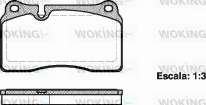 Brake Pad Set, disc brake (P13003.00)