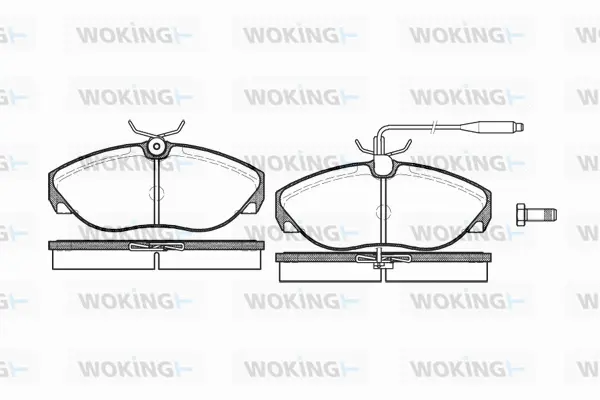Brake Pad Set, disc brake (P5863.02)