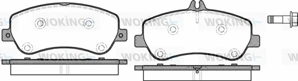 Brake Pad Set, disc brake (P12773.00)