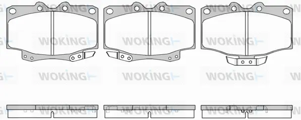 Brake Pad Set, disc brake (P5303.04)
