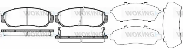 Brake Pad Set, disc brake (P10713.12)