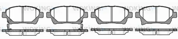 Brake Pad Set, disc brake (P8713.12)