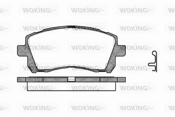 Brake Pad Set, disc brake (P7553.02)