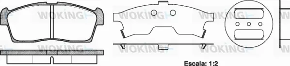 Brake Pad Set, disc brake (P10993.00)