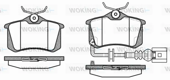 Brake Pad Set, disc brake (P3633.41)