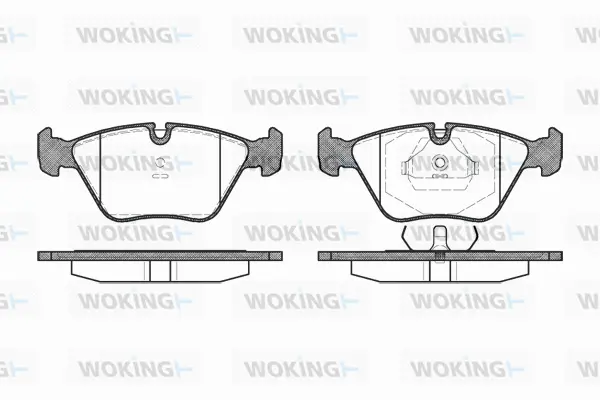 Brake Pad Set, disc brake (P3703.00)