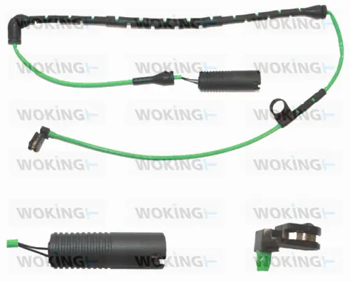 Warning Contact, brake pad wear (001136)