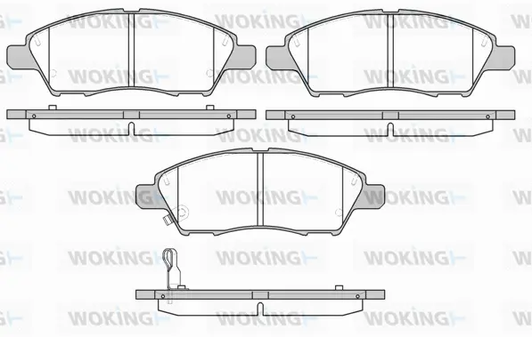 Brake Pad Set, disc brake (P13103.01)