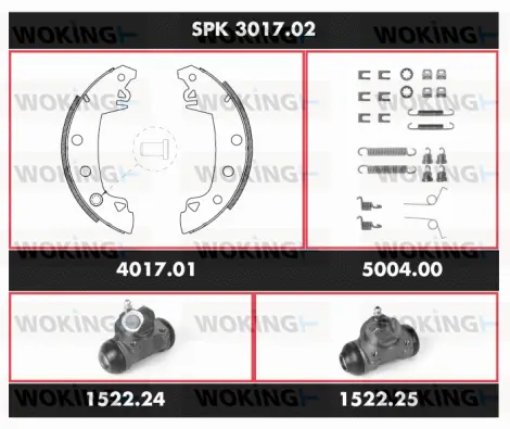 Brake Kit, drum brake (SPK 3017.02)