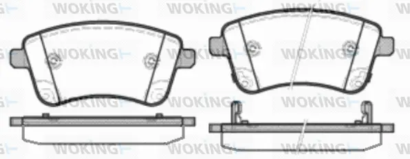 Brake Pad Set, disc brake (P15353.02)