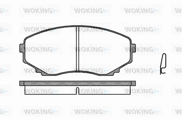 Brake Pad Set, disc brake (P2973.00)