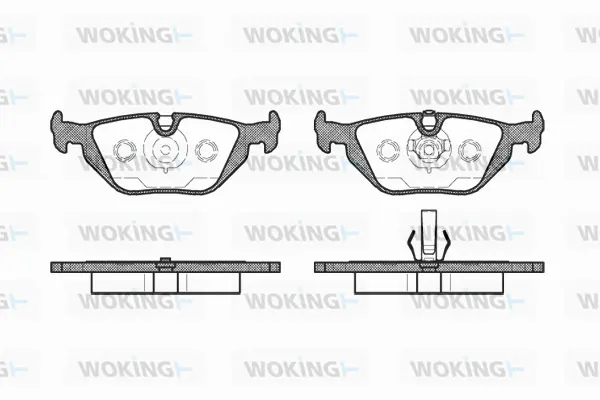Brake Pad Set, disc brake (P3653.50)