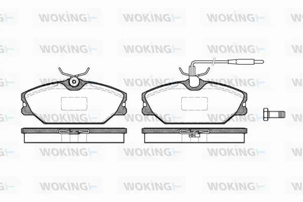Brake Pad Set, disc brake (P3083.12)